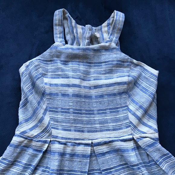 ALTAR’D STATE BLUE WHITE FIT AND FLARE  DRESS - Picture 2 of 7